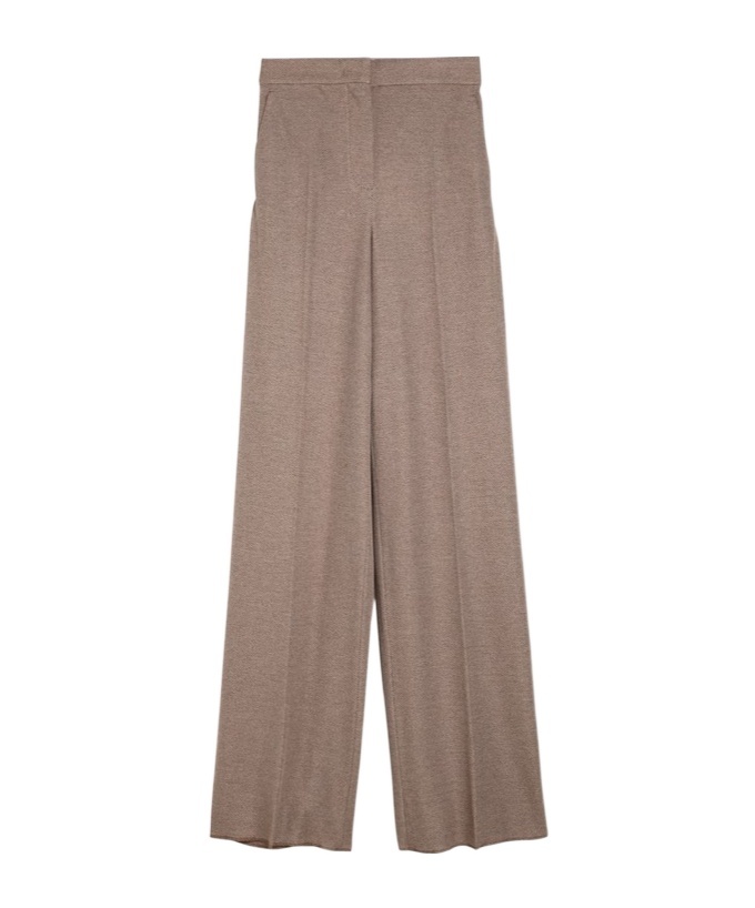Max Mara Clay-coloured Cotton Palazzo Pants Women