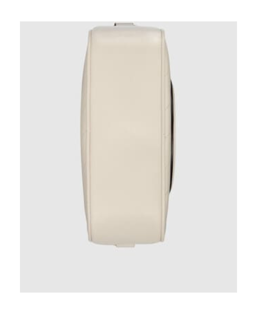 Gucci Small Gg Marmont Leather Shoulder Bag In White