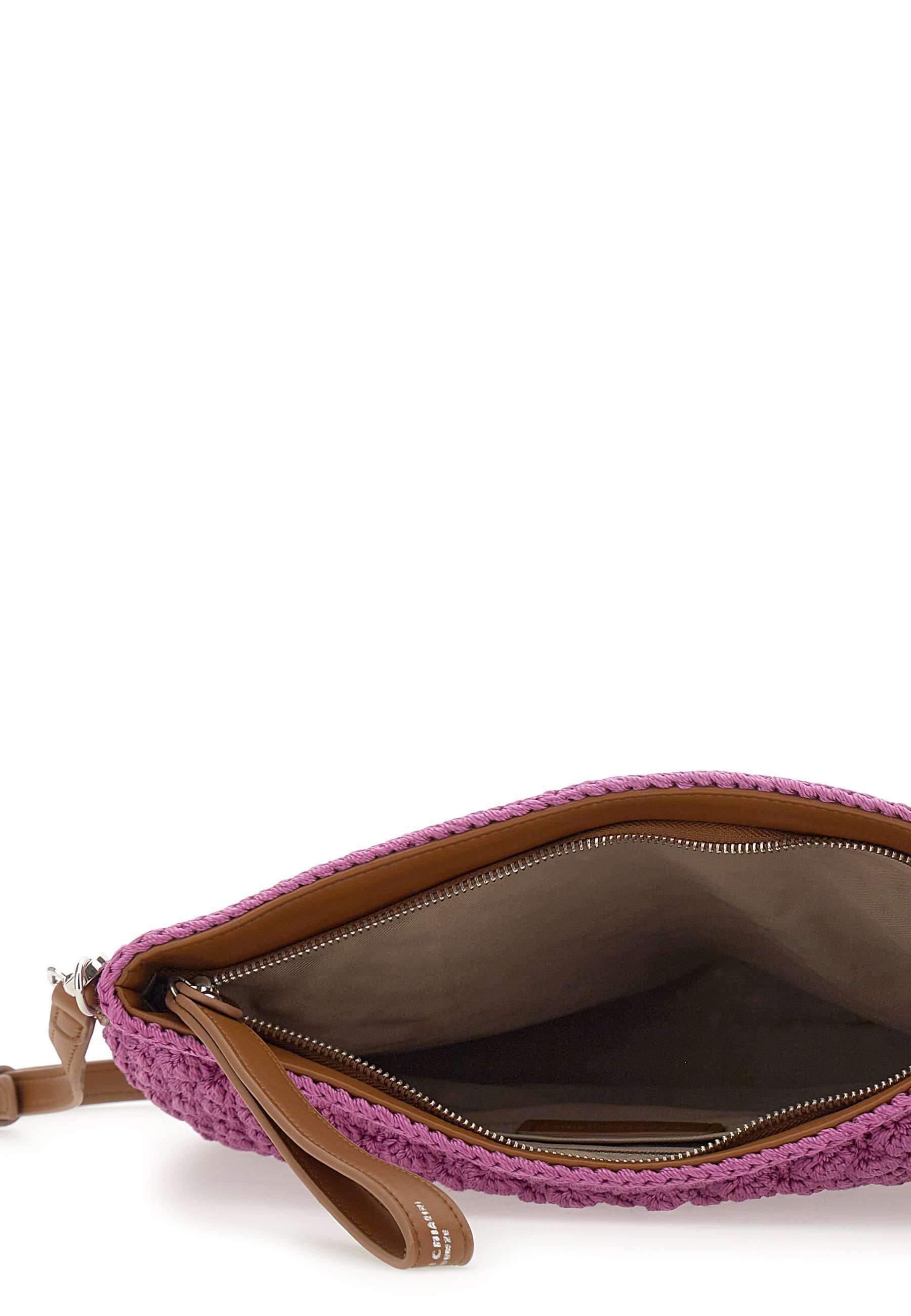 Gianni Chiarini Knitted Shoulder Bag In Pink