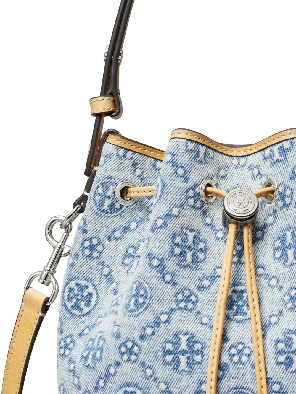 TORY BURCH T MONOGRAM BUCKET BAG