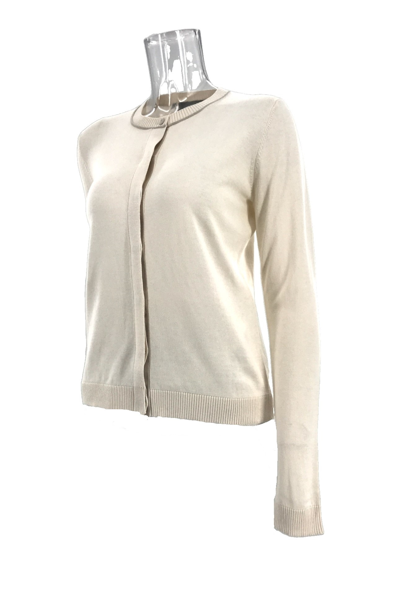 Weekend Max Mara Long-sleeved Knitted Cardigan In White