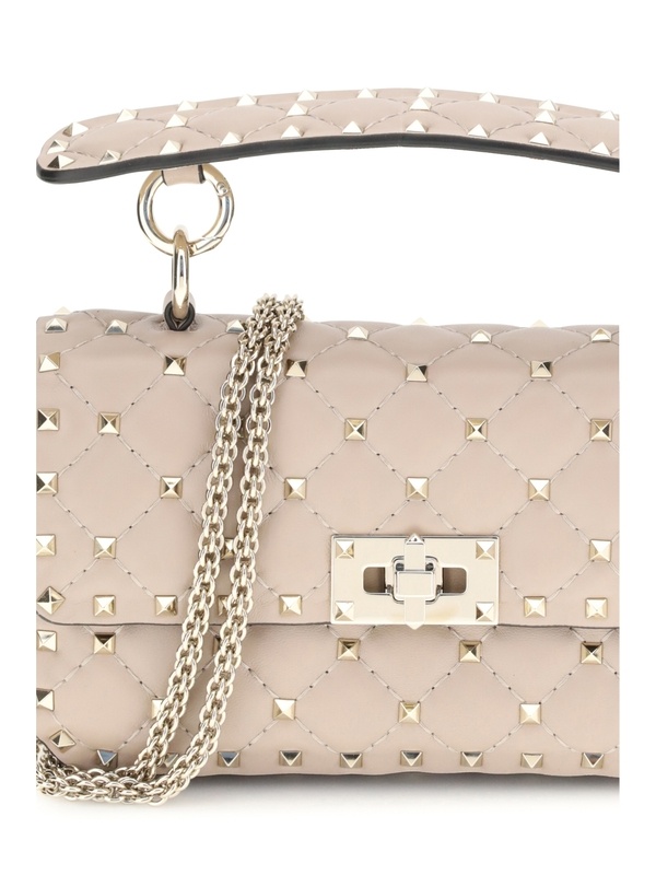 Valentino Rivet Handbag In Brown