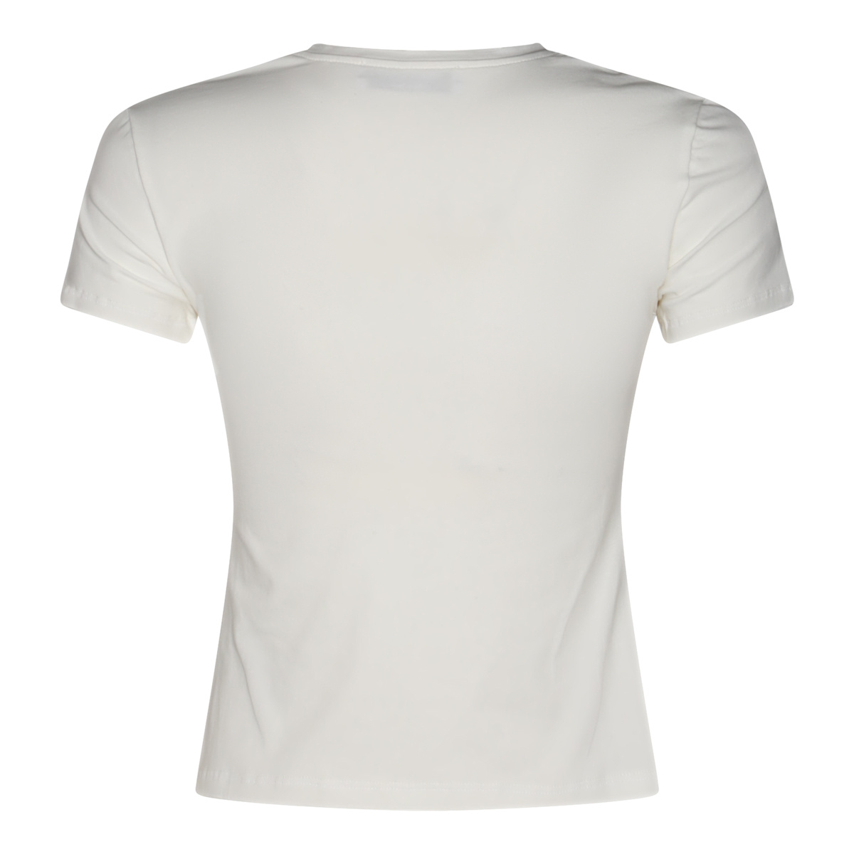 Blumarine T-shirt With Studs And Rhinestone Embroidery In Black