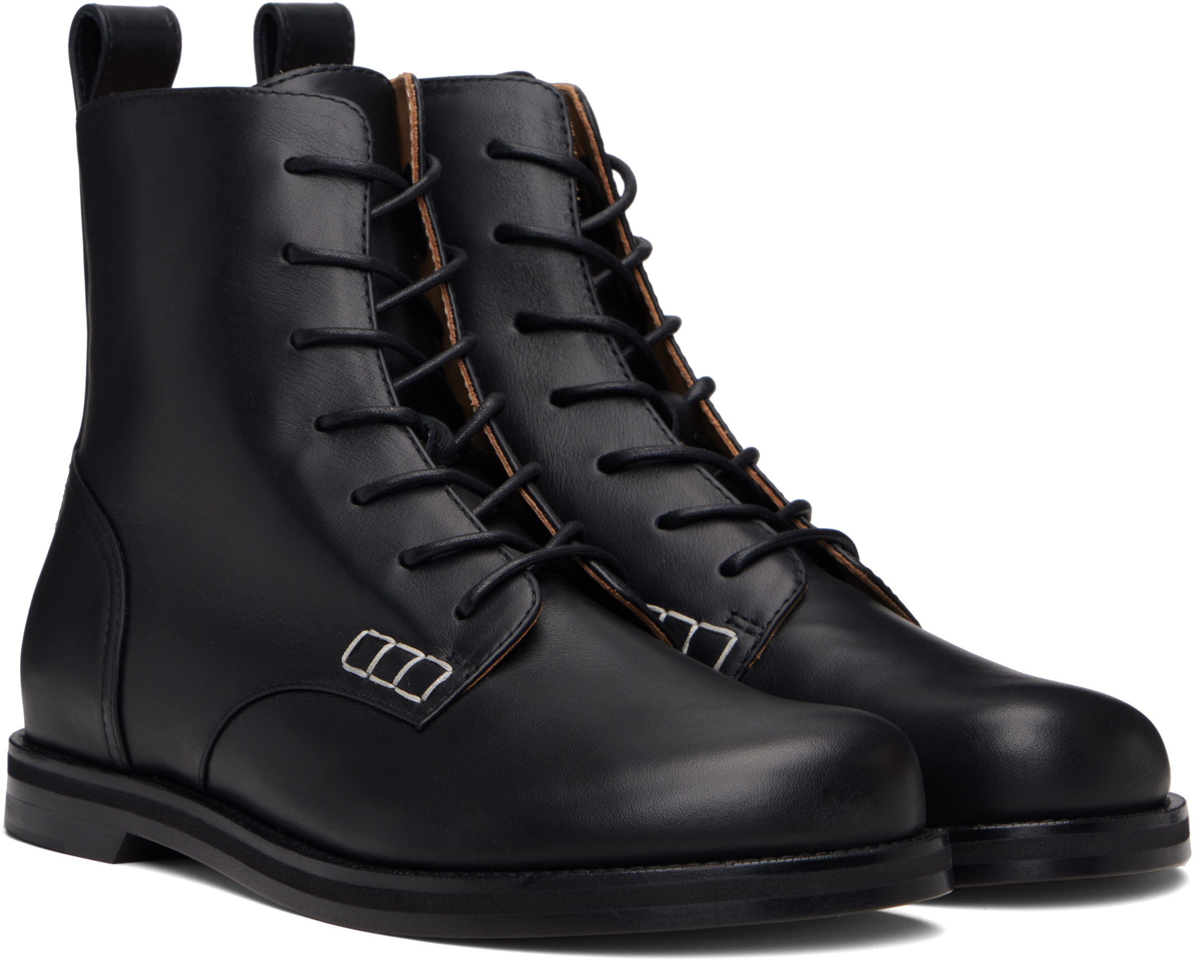 Jw Anderson Lace-up Ankle Boots In Black