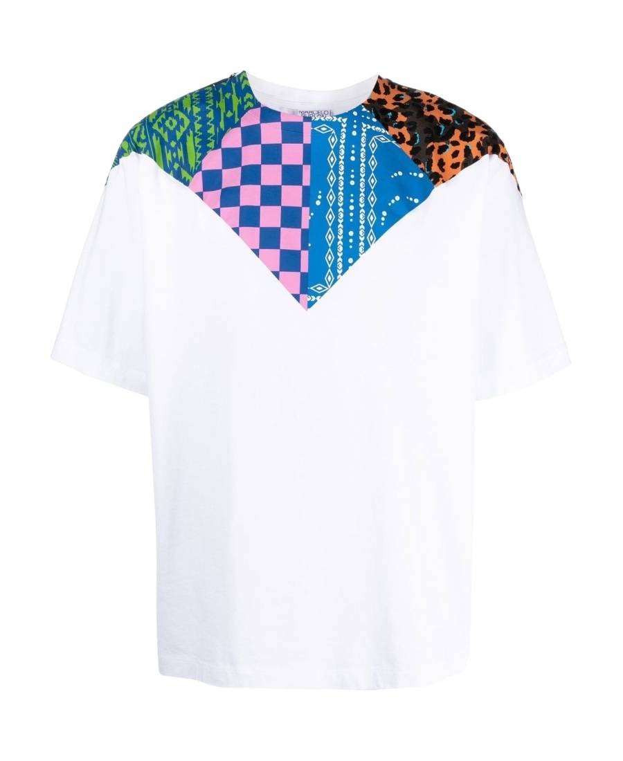 Marcelo Burlon County Of Milan Mix&match Printed T-shirt In White