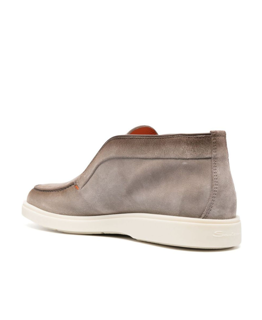 Santoni Desert Ankle Boots In Nude