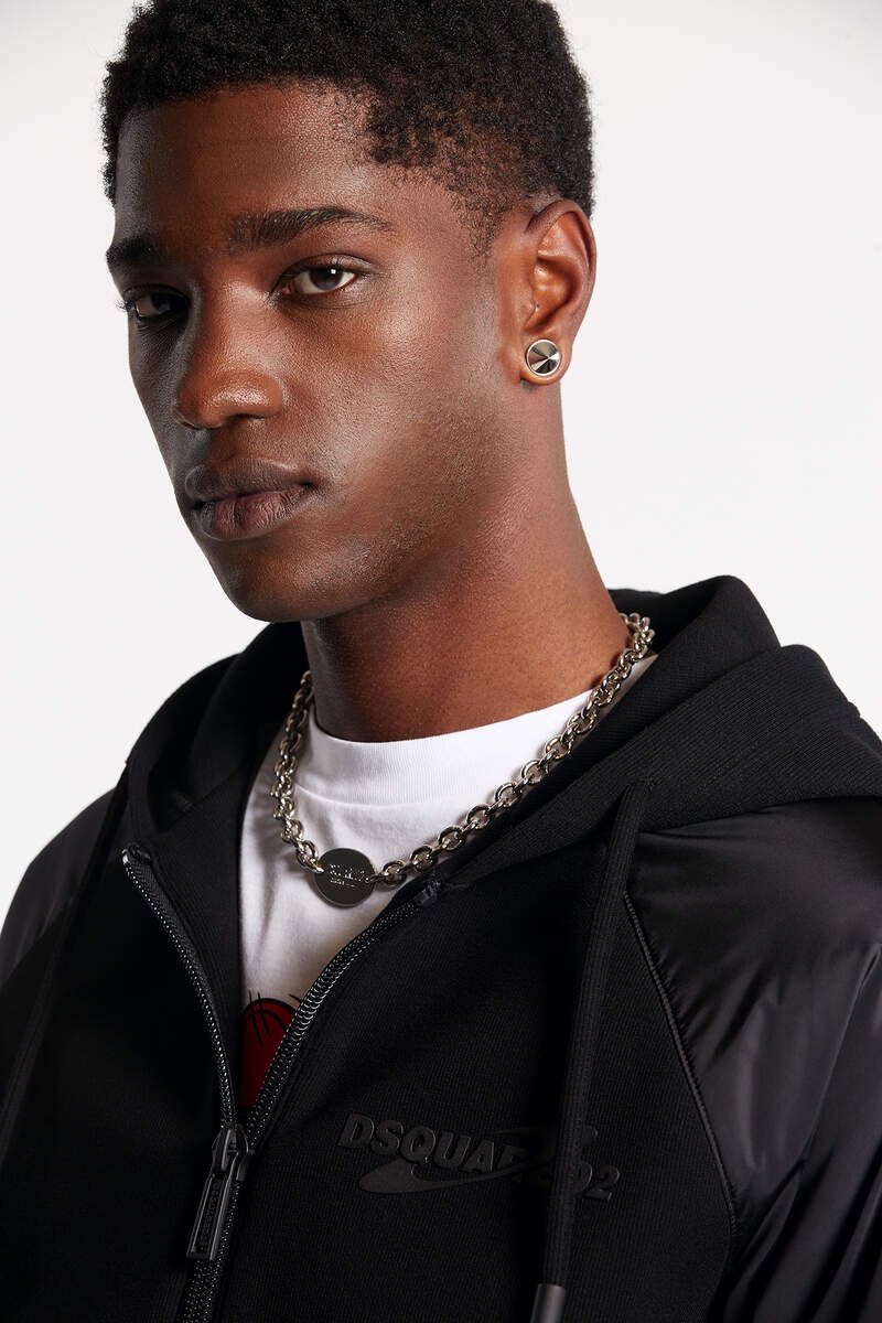 Dsquared2 Ibra Black On Black Hoodie In Black