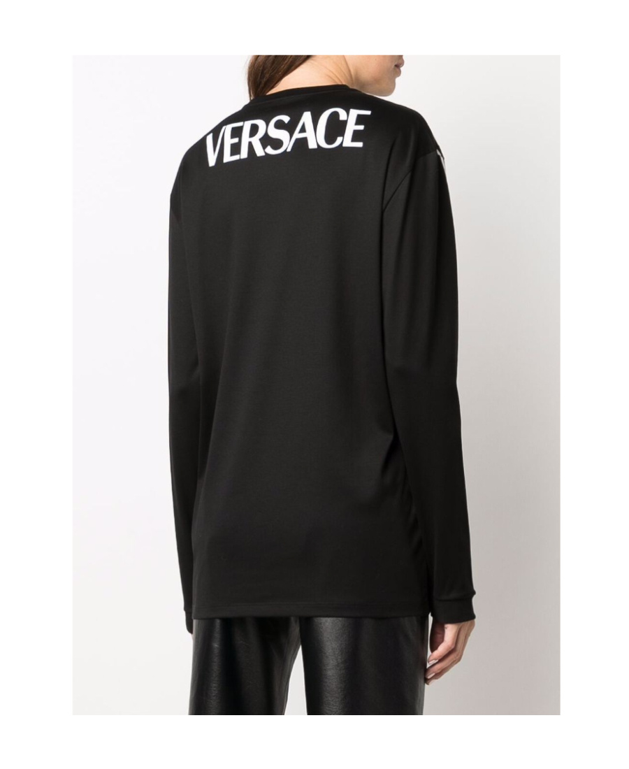 Versace Medusa Long-sleeve T-shirt In Black