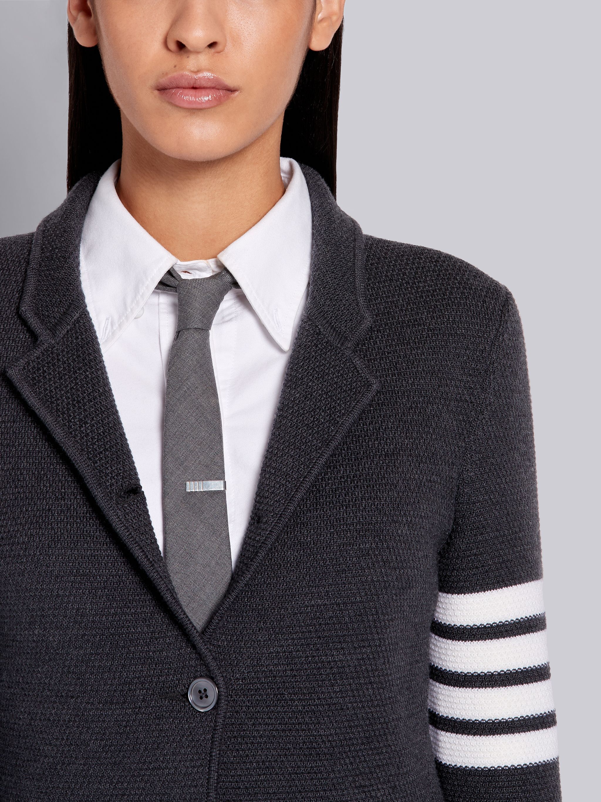 Thom Browne 4-bar Merino Jacket In Black
