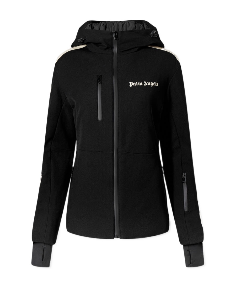 Shop Palm Angels Logo-print Ski Jacket In Black