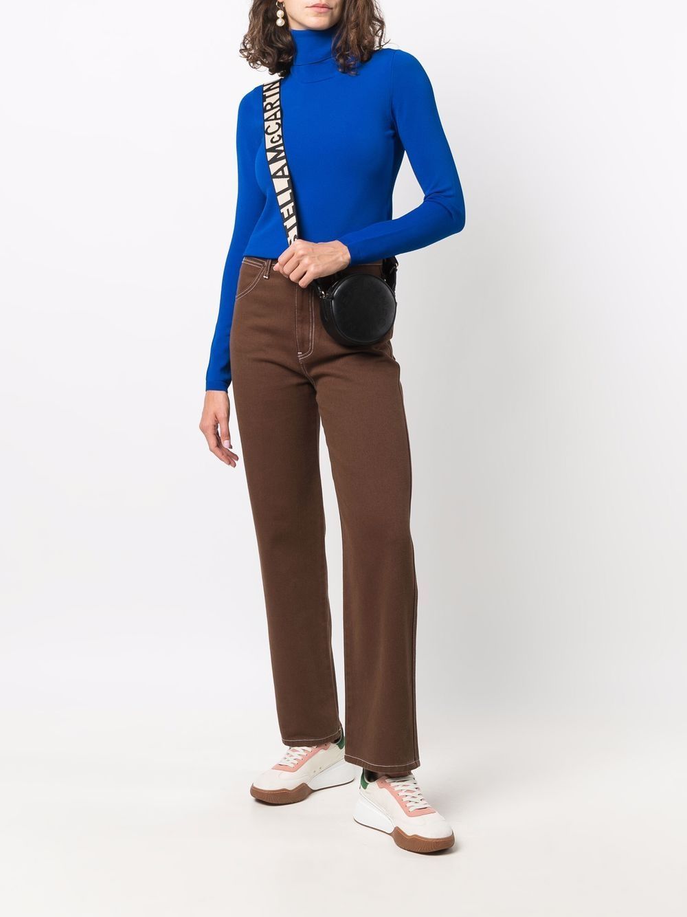 STELLA MCCARTNEY FUNNEL-NECK LONG-SLEEVE TOP