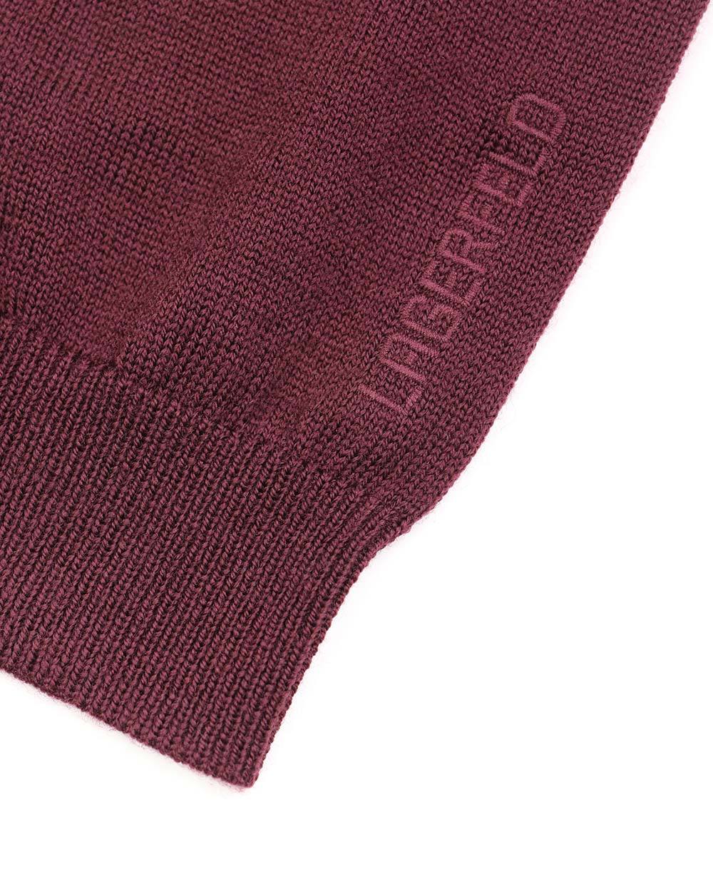 Karl Lagerfeld Long-sleeved Sweater In Red