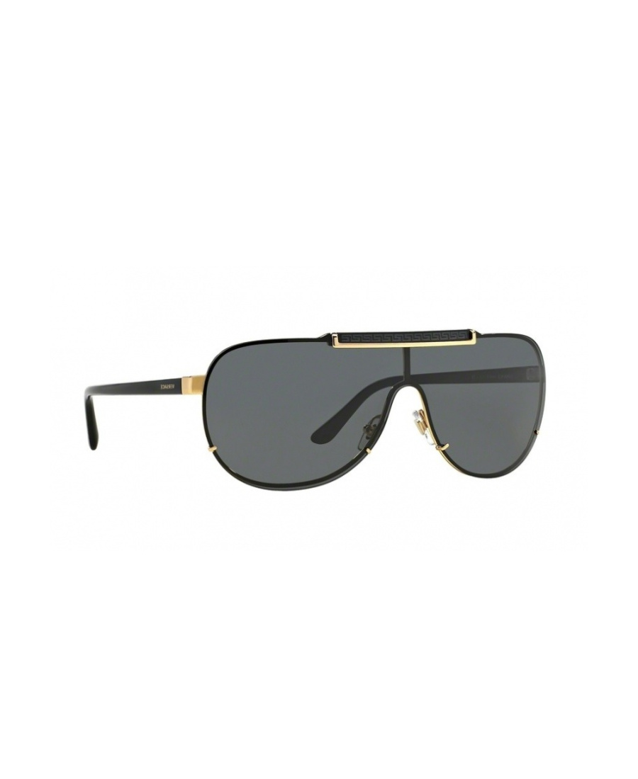 Versace Black Pilot Sunglasses In Gray