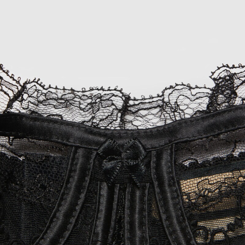 GUCCI GUCCI GG SUPREME EMBROIDERED LINGERIE SET