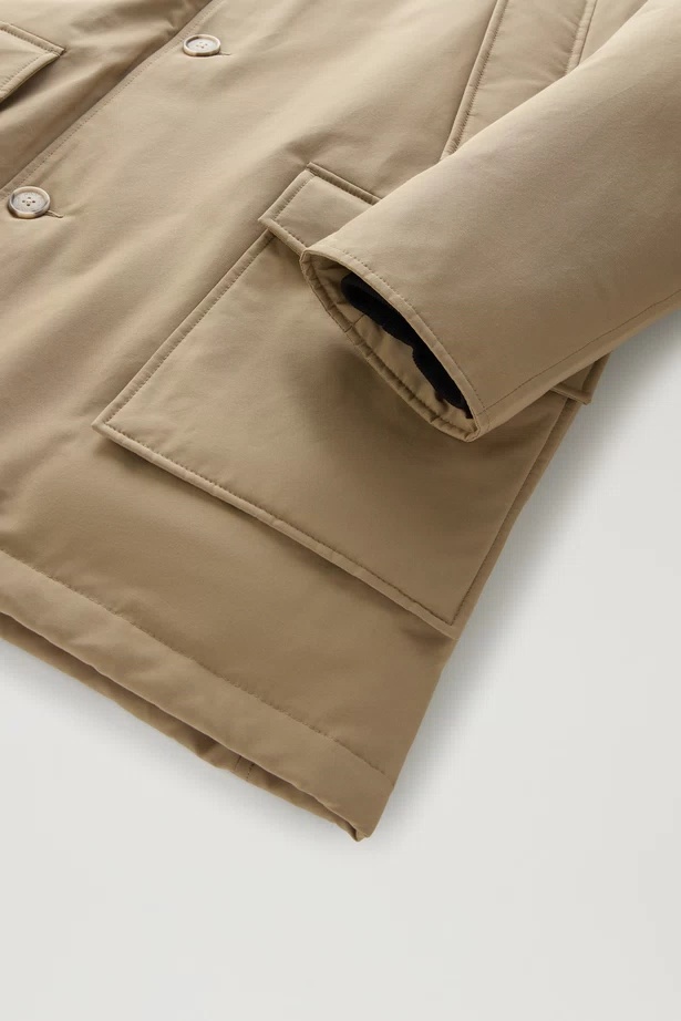 Woolrich Arctic Hooded Parka In Brown