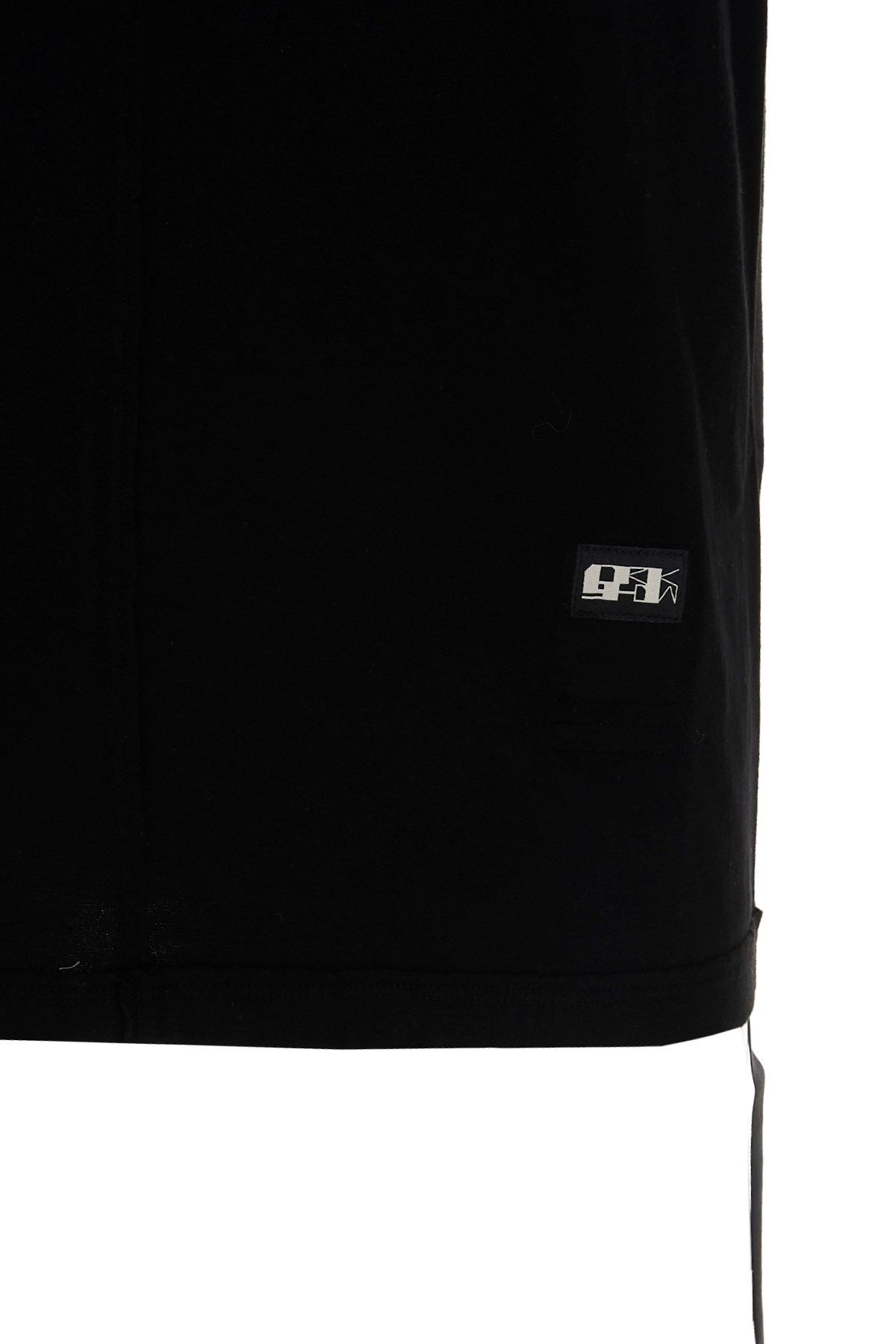 Rick Owens Drkshdw Logo Patch T-shirt In Black
