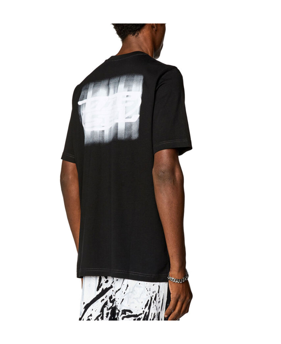 DIESEL LOGO FLOCKING T-SHIRT