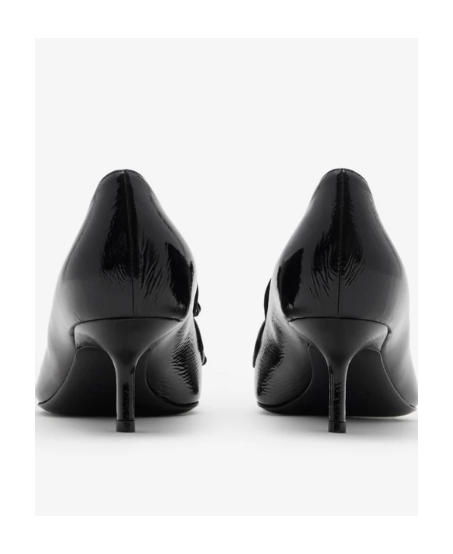 Burberry Storm 50mm Leather Pumps In Black