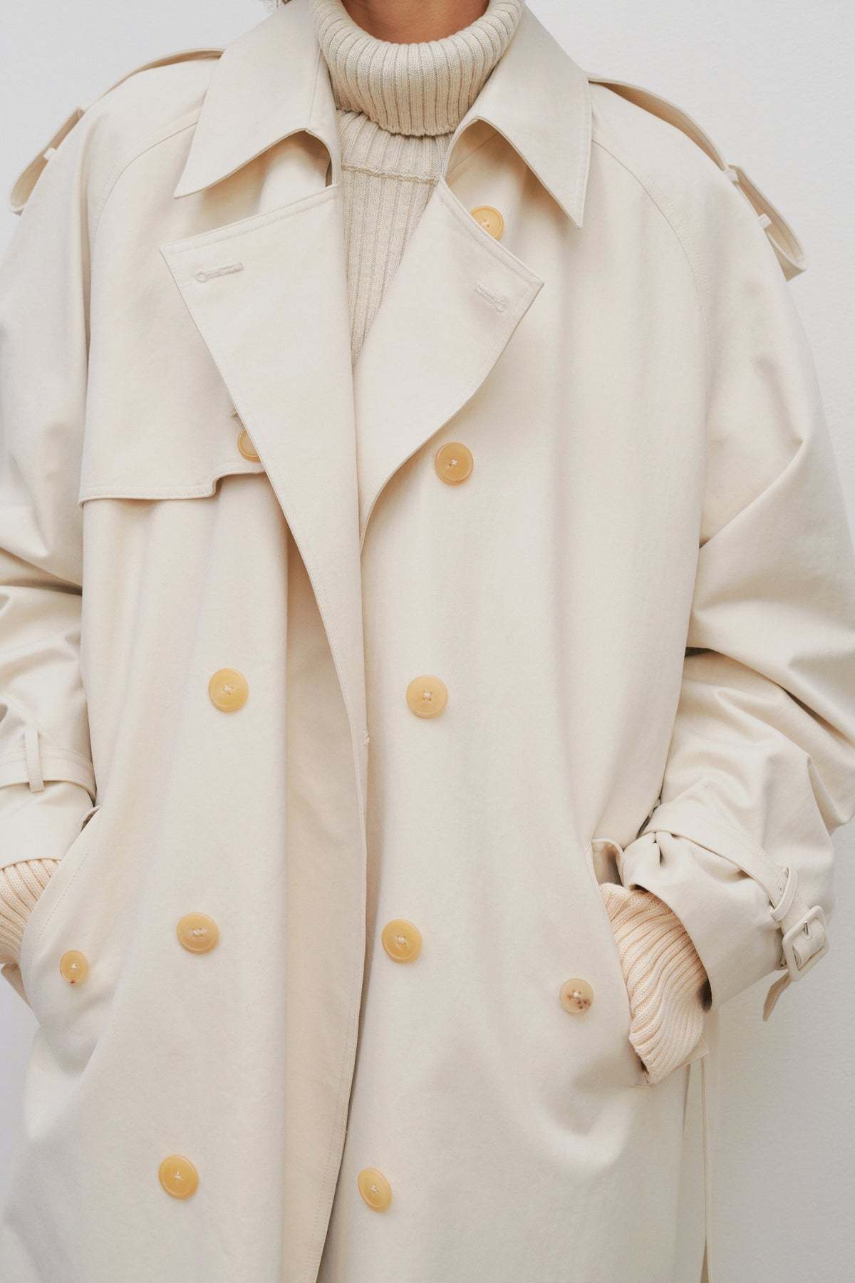 The Row Trench Coat In Brown