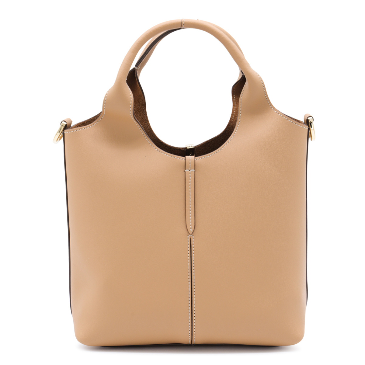 Tod's Shoulder Bag With Detachable Strap And Top Handles In Brown