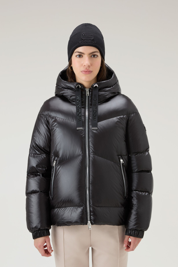 Woolrich Aliquippa Short Puffer Jacket In Black