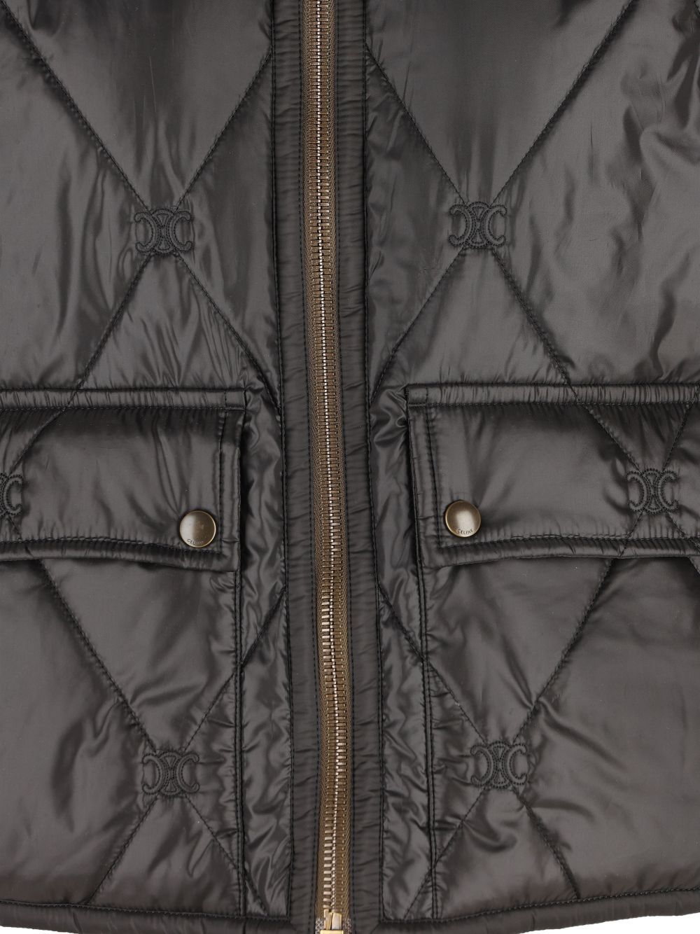 Celine Long Sleeve Jacket In Black