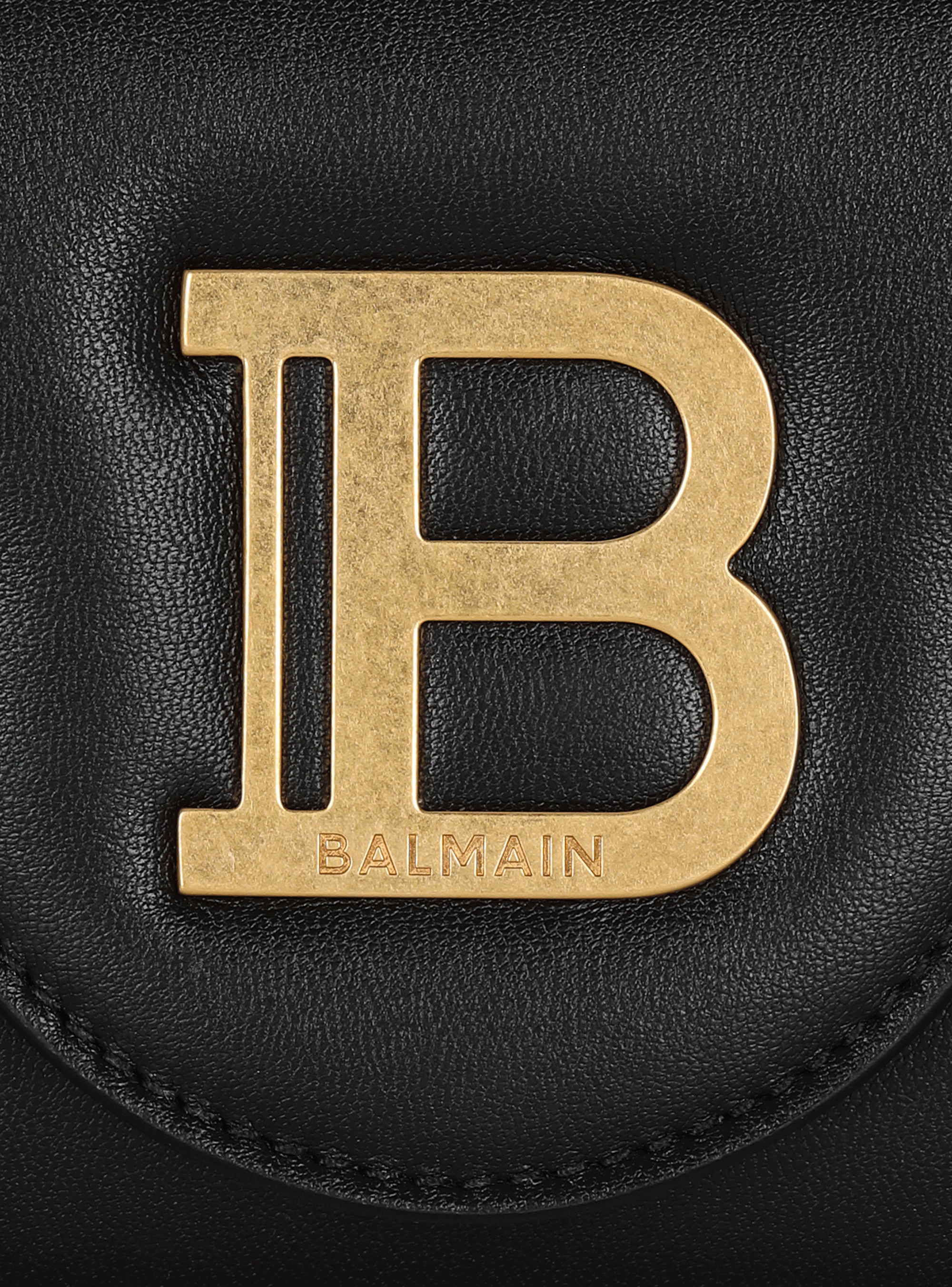 Balmain B-buzz Leather Wallet In Black