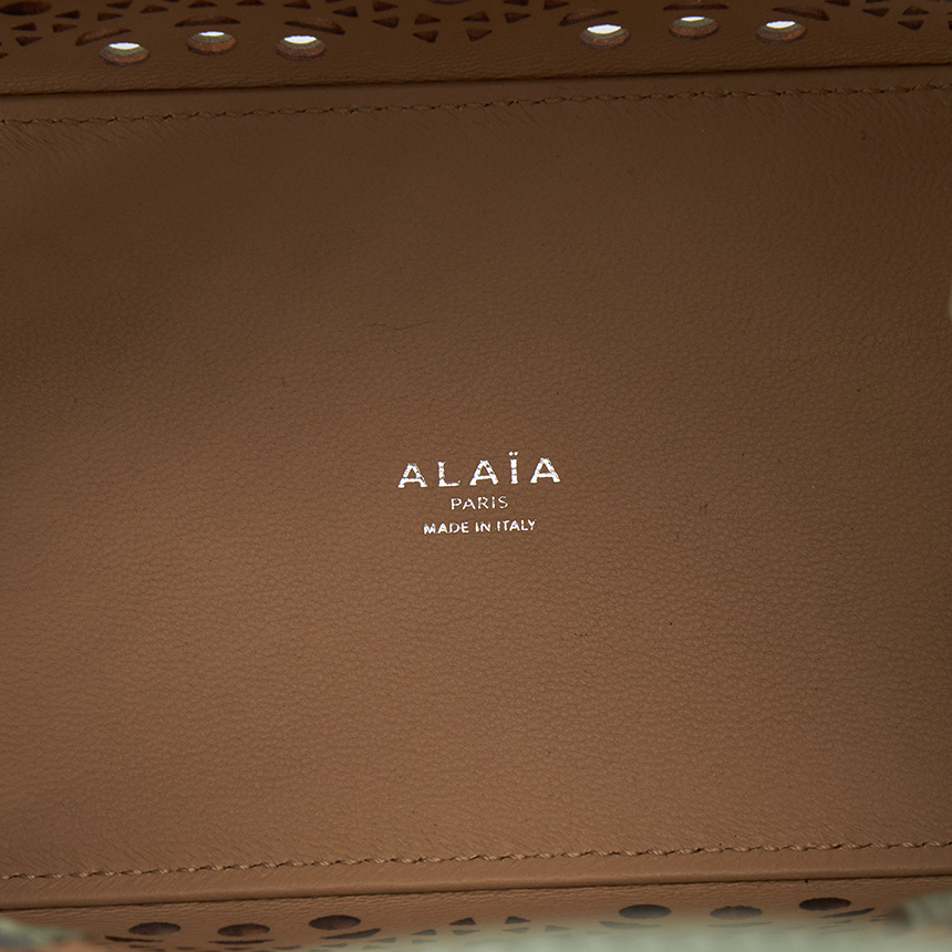 Alaïa Double Handle Tote Bag In Green