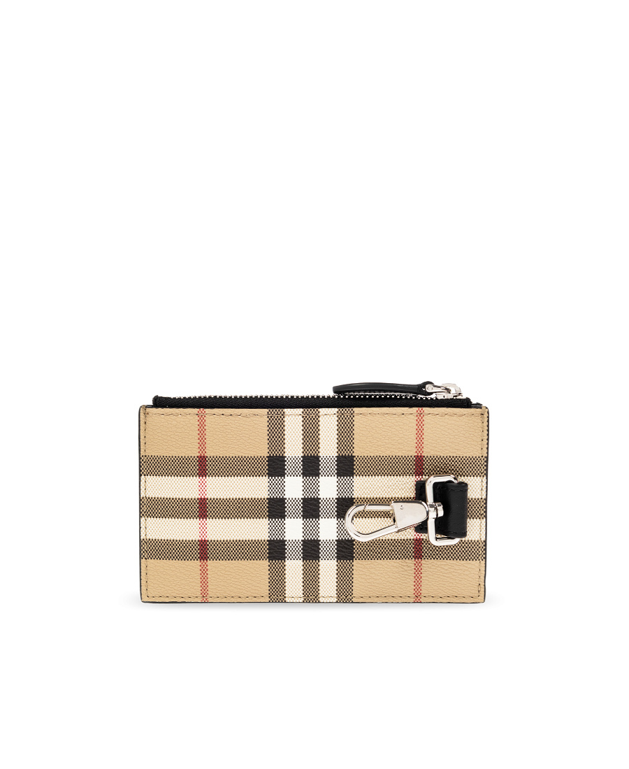 Burberry Check-print Card Holder In Multi