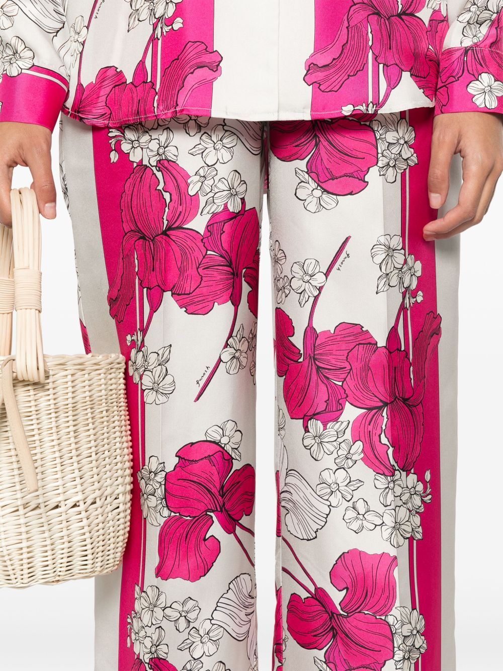 P.A.R.O.S.H PRINTED CASUAL PANTS