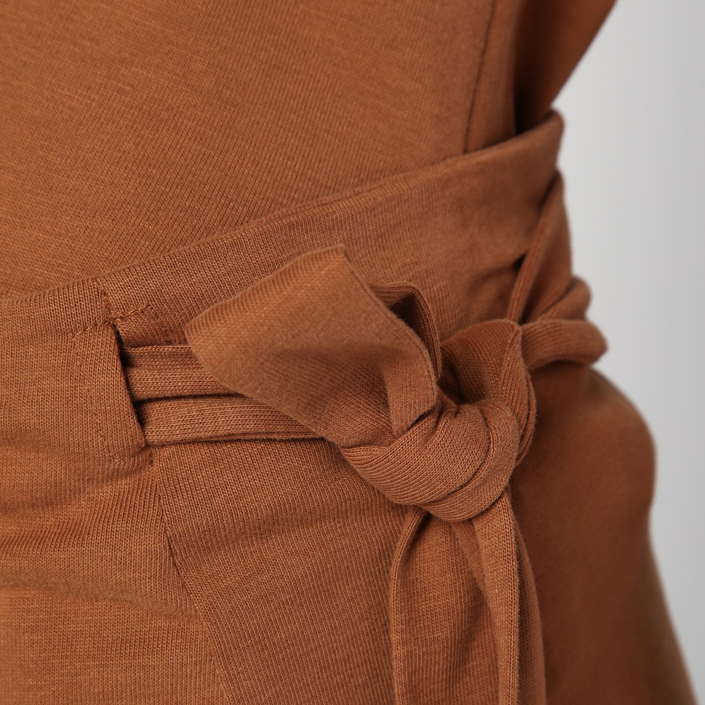 Isabel Marant Berenice Skirt With Asymmetric Hem And Tie Detail In Brown