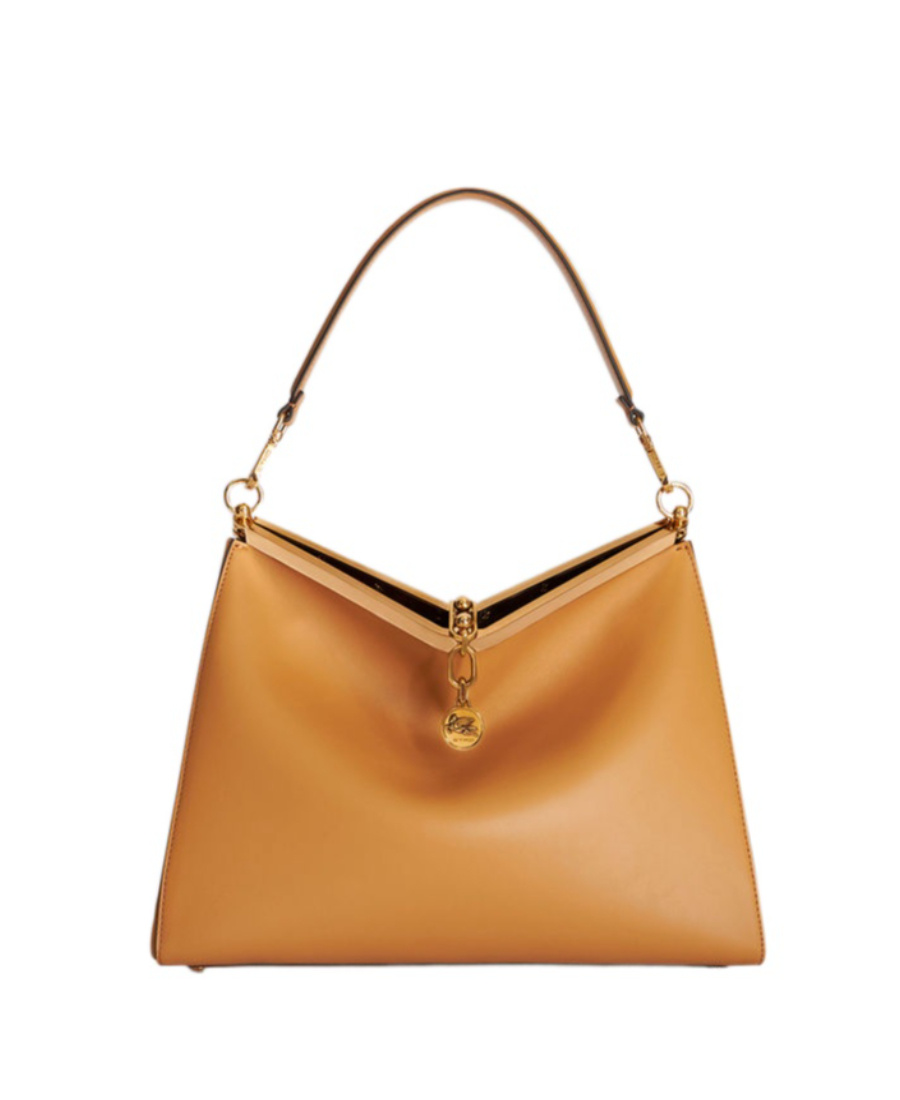 Etro Pegaso Charm-detail Shoulder Bag In Brown