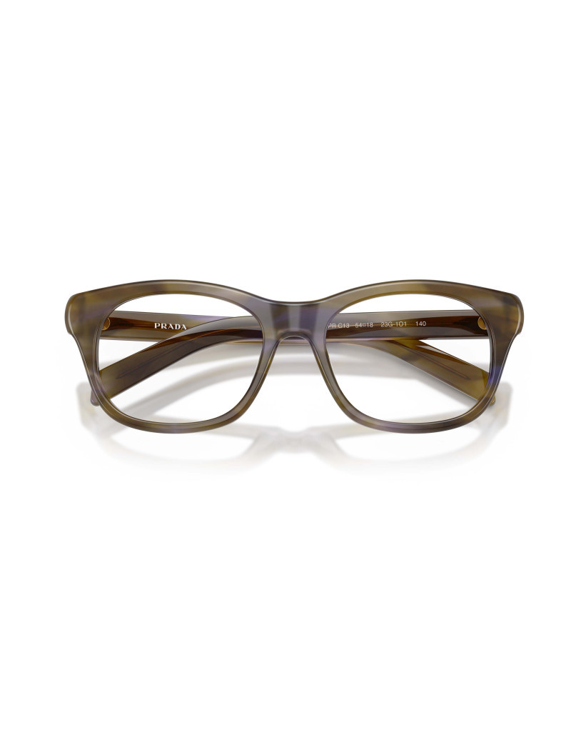 Prada Full Frame Plain Mirror In Brown