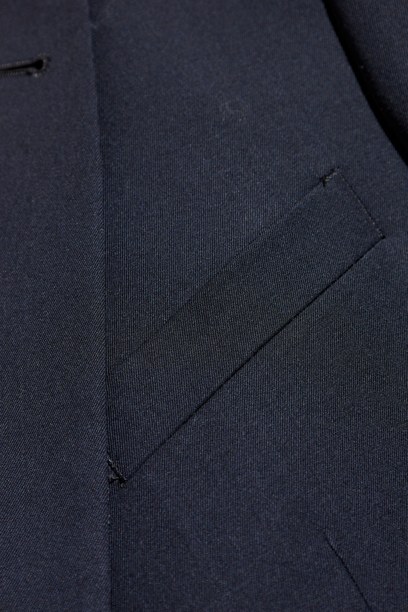 Giorgio Armani Wool Suit With Flap Pockets And Notch Lapel In Black