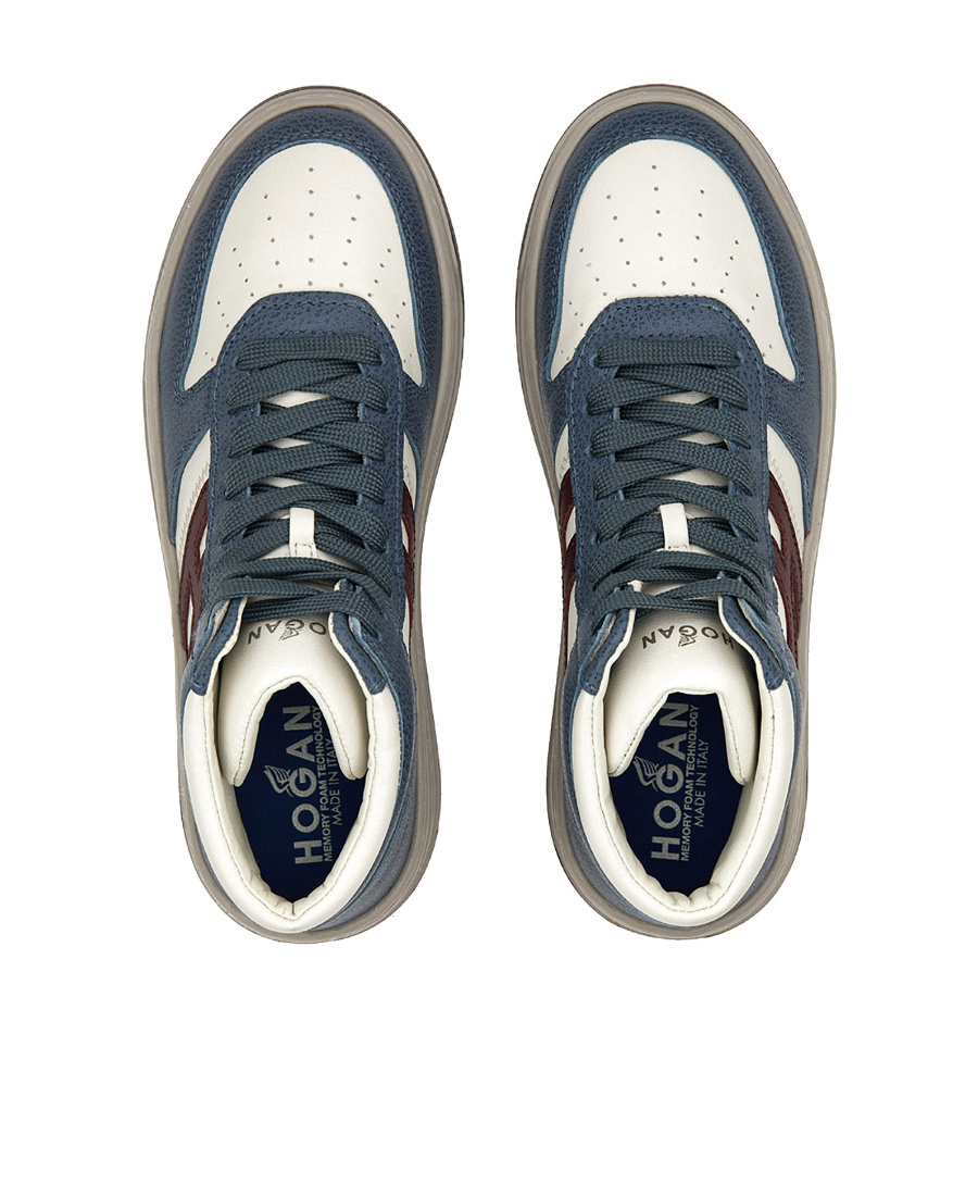 Hogan H630 Panelled High-top Sneakers In Multicolor