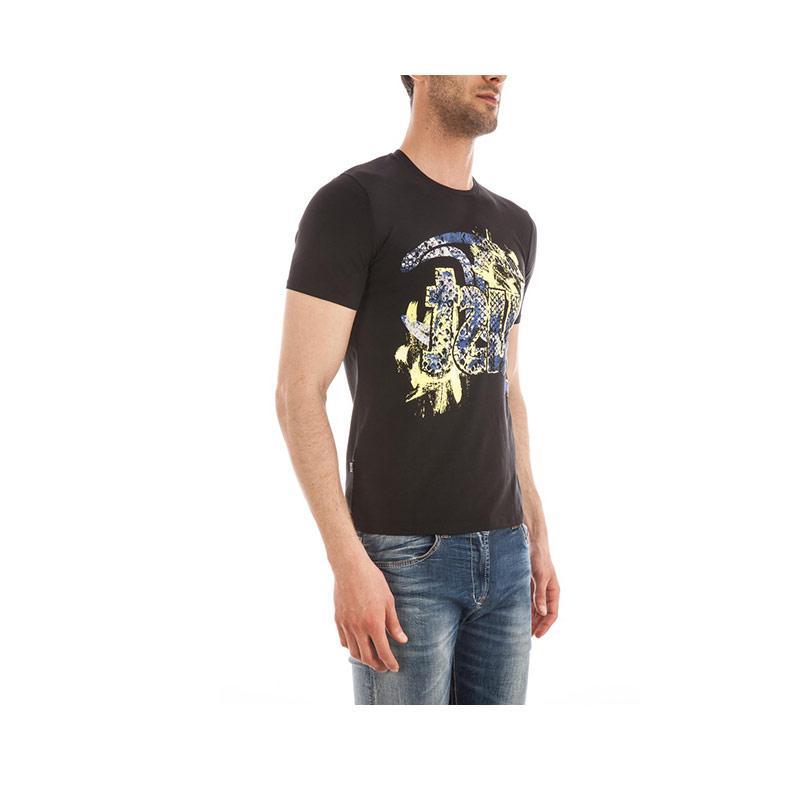 Just Cavalli Printed T-shirt In Black