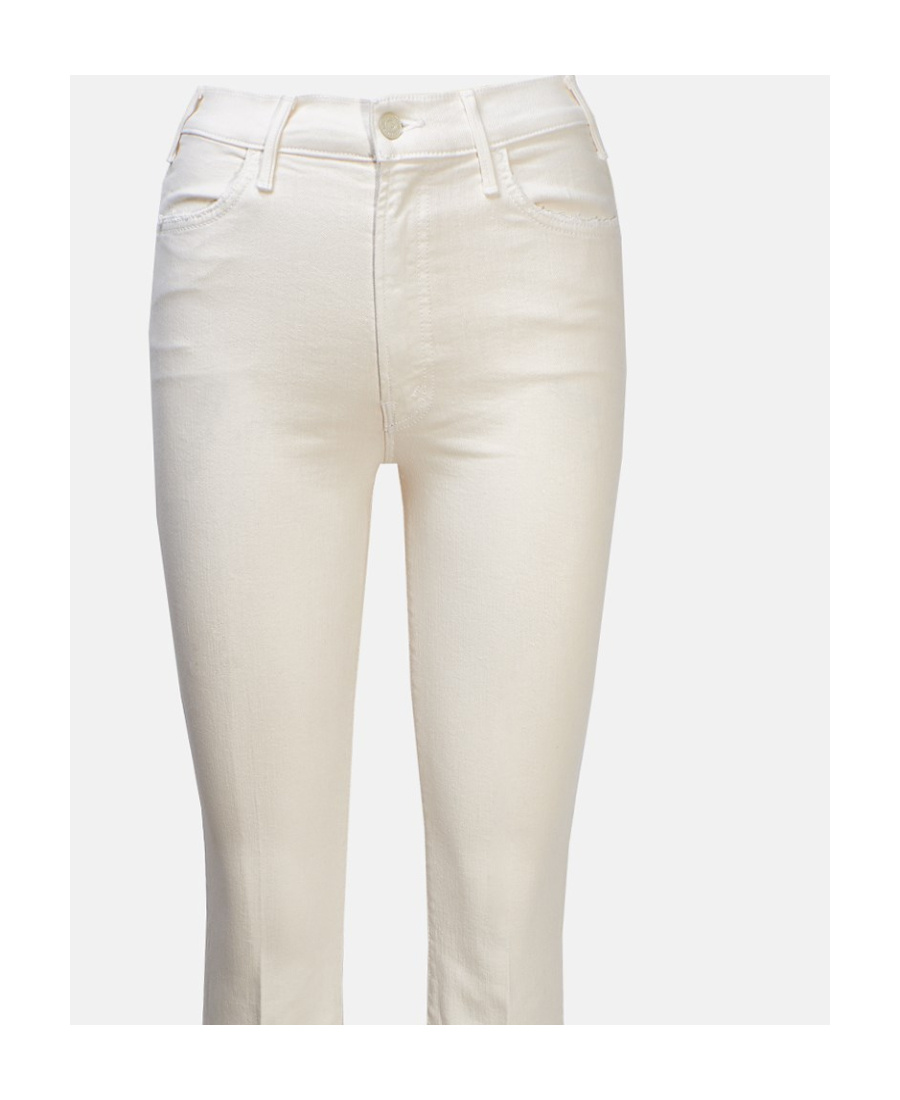 Mother 'the Hustler Ankle Fray' Jeans In White