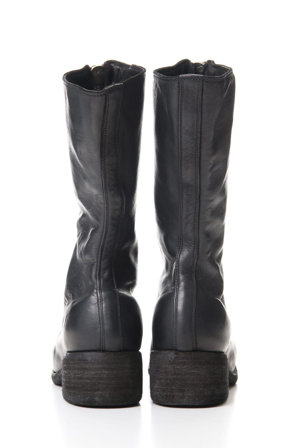 Guidi Pl9 Front Zipper Boots In Black