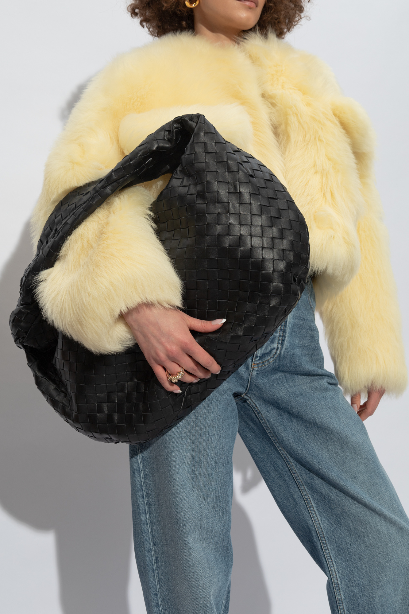 Bottega Veneta Medium Jodie Shoulder Bag In Black
