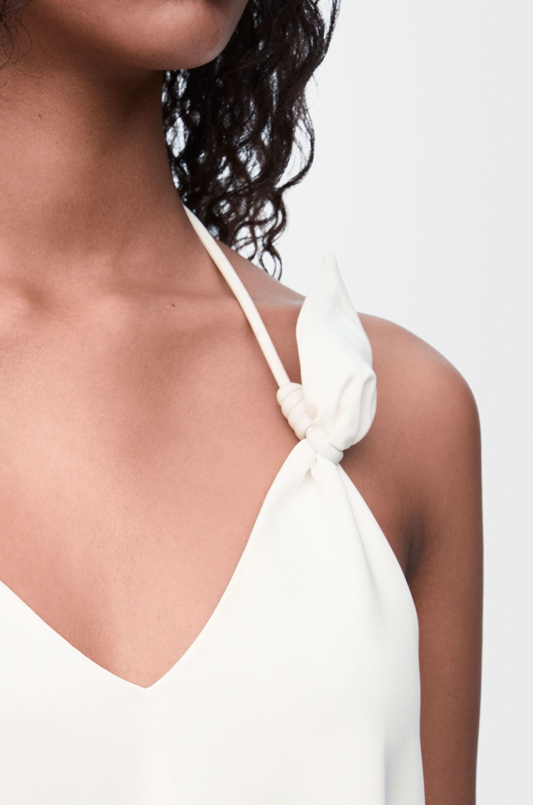Loewe V-neck Dress In White