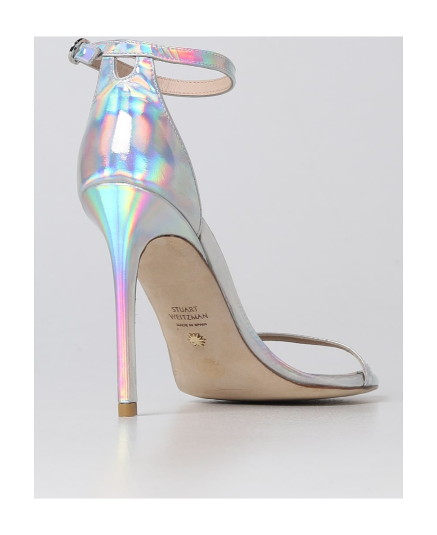 Stuart Weitzman Open-toed High-heeled Sandals In Gray