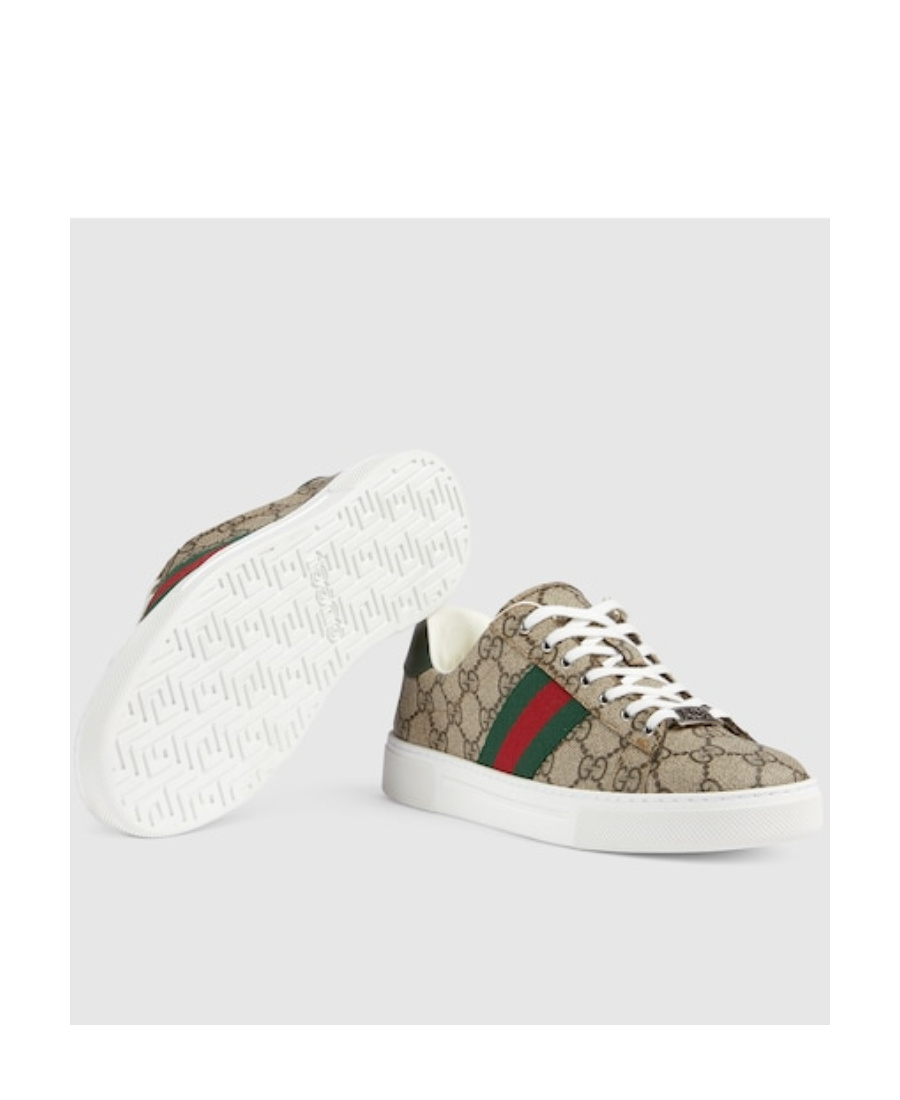 Shop Gucci Women's Ace Sneaker With Web In White