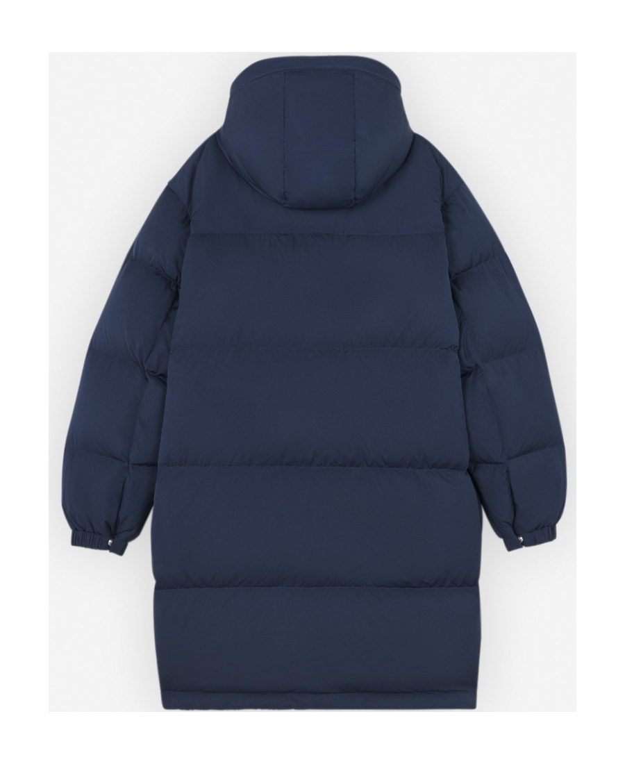 Maison Kitsuné Fox-appliqué Padded Coat In Blue