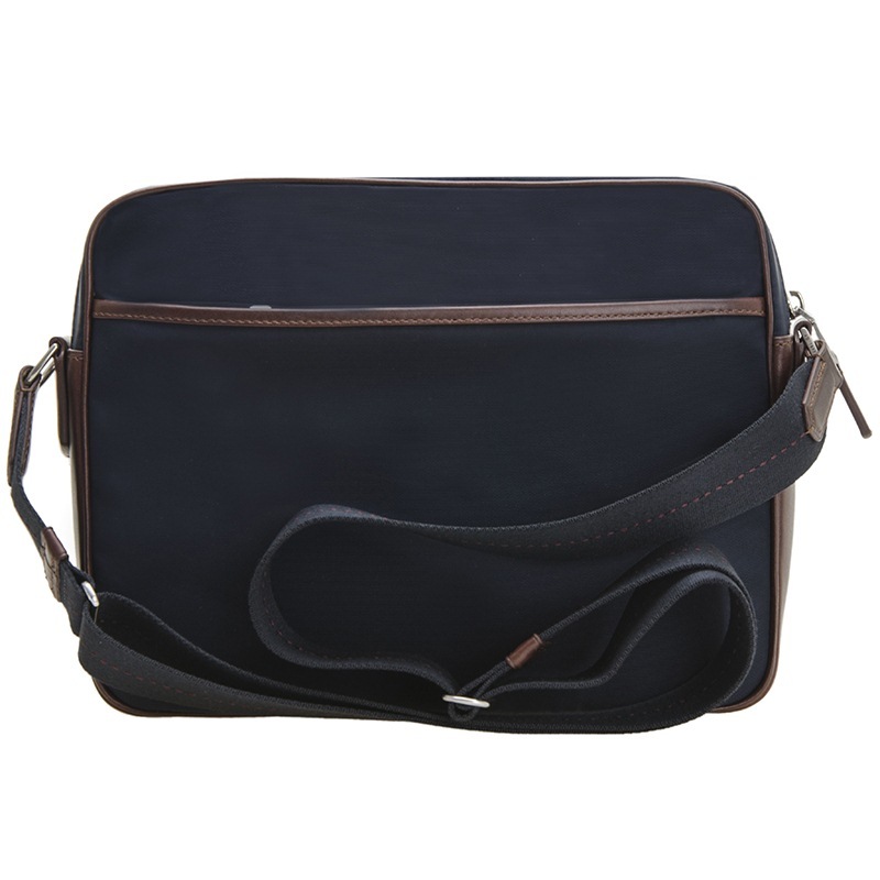 DUNHILL NAVY BLUE BADGE SINGLE SHOULDER BAG 