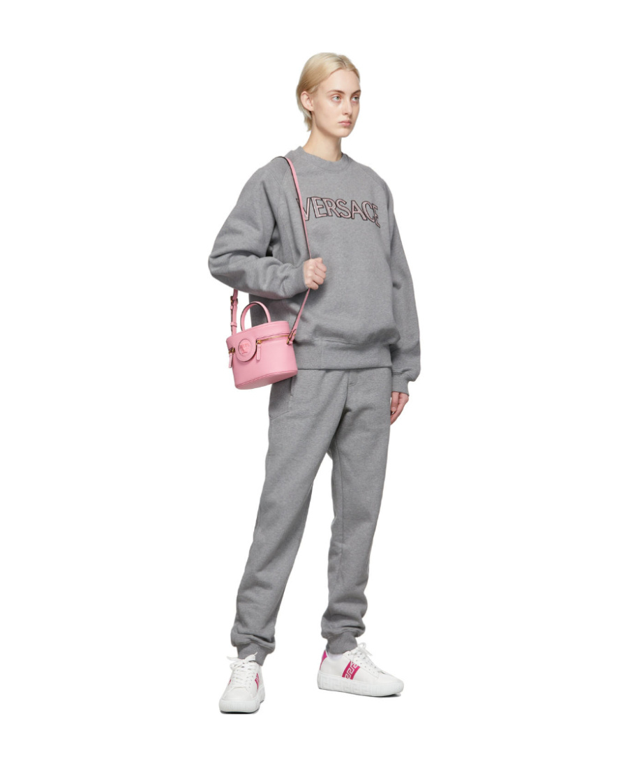 Versace Logo Sweatpants In Gray