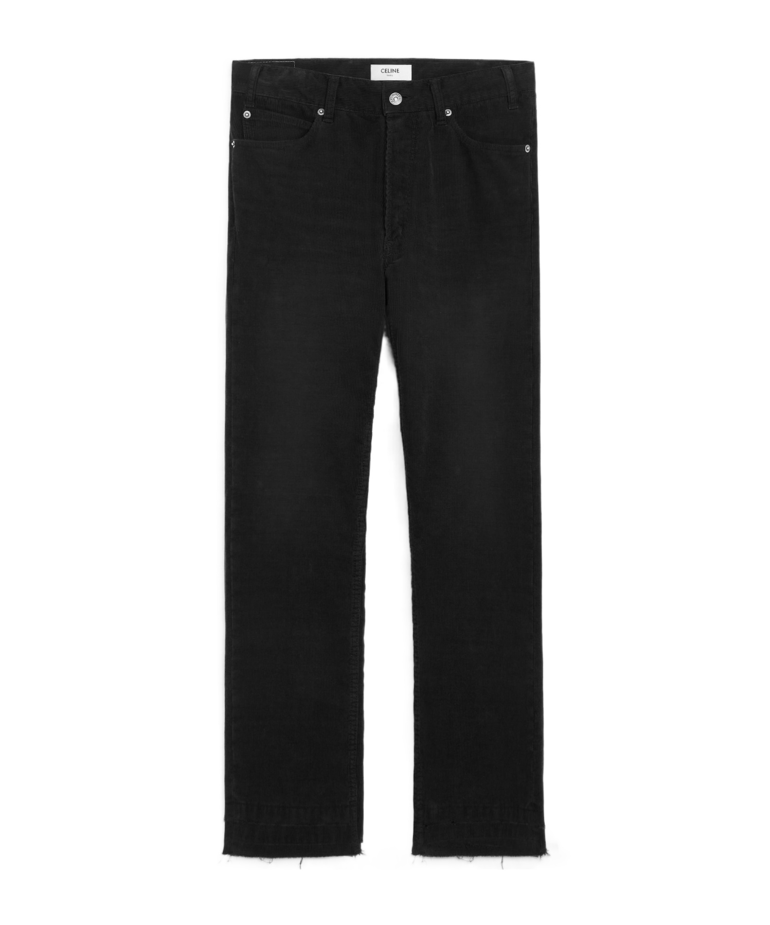 Celine Wesley Jeans In Corduroy In Black