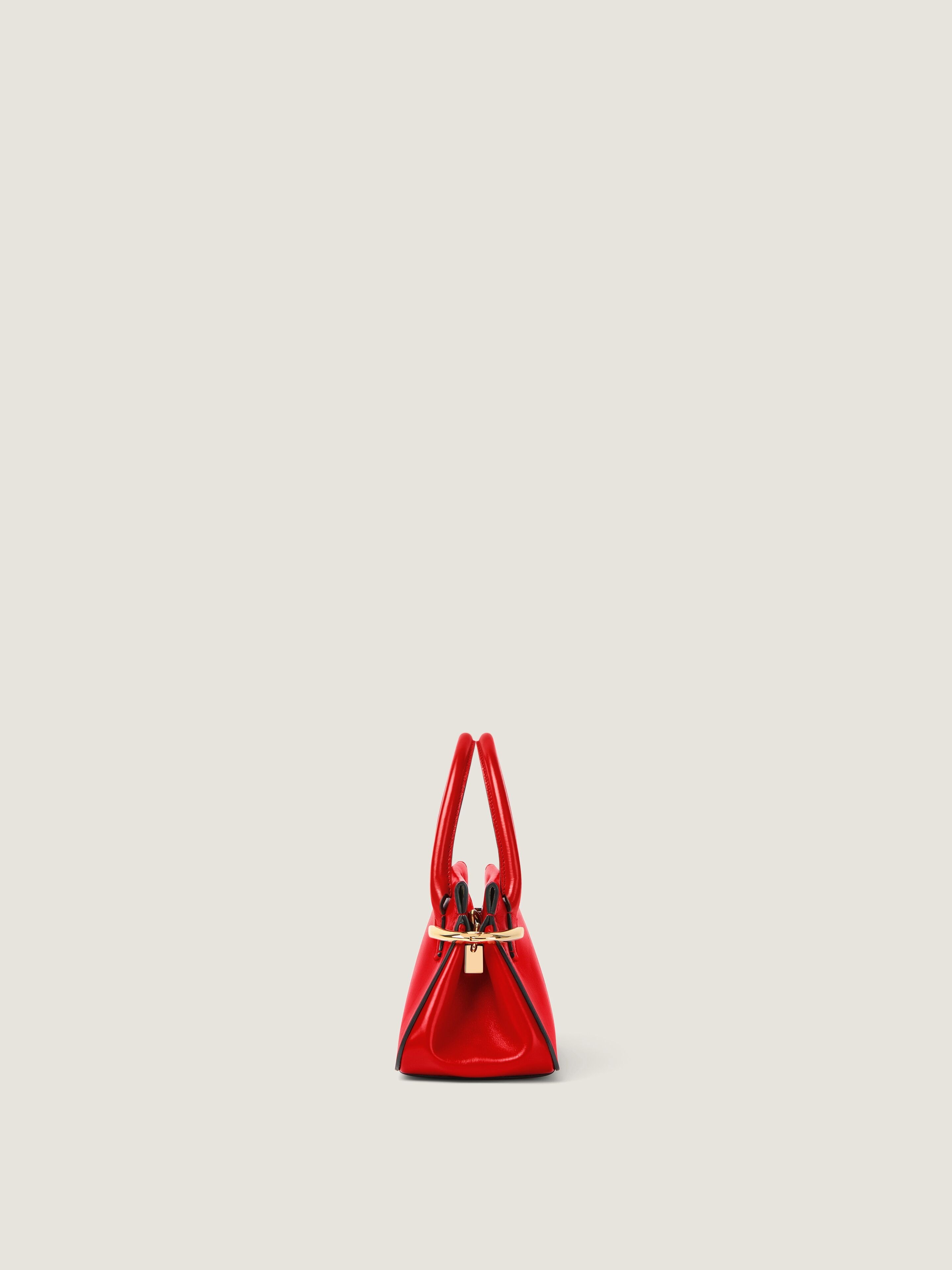 Givenchy Mini Pinch Bag In Leather In Red