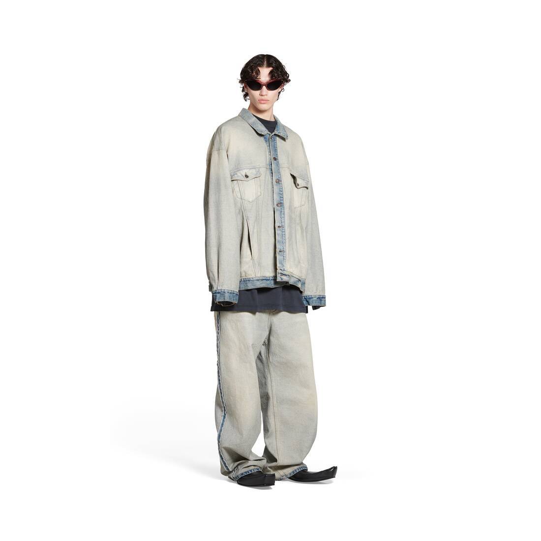 BALENCIAGA OVERSIZED JACKET IN BLUE 