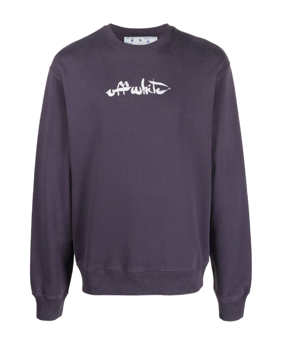 Off-white Painted Arrows-print Sweatshirt In Black