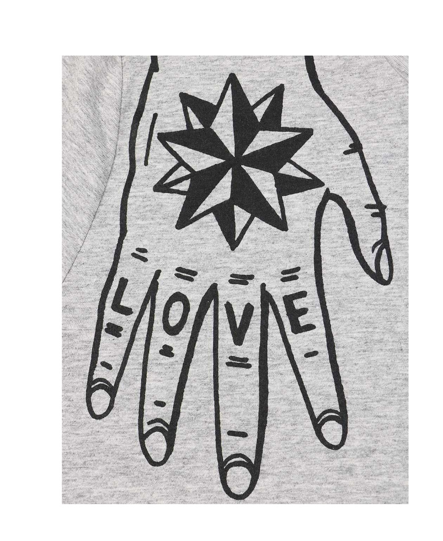 Moschino Logo Details T-shirt In Gray